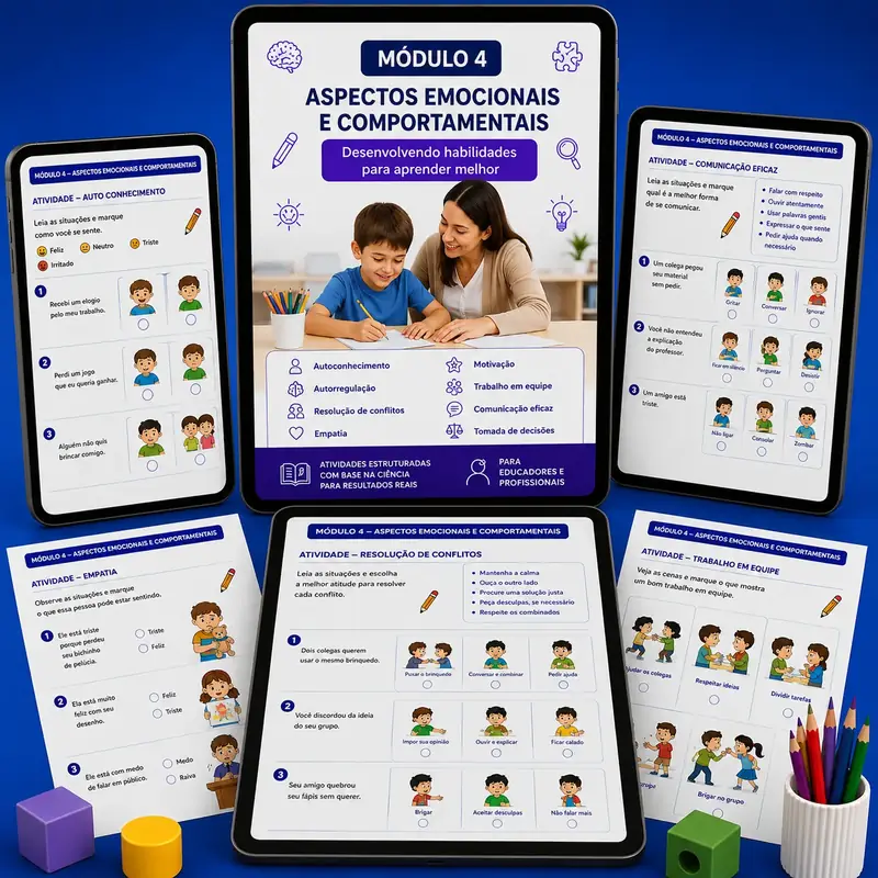 Mockup do Aspectos Emocionais e Comportamentais