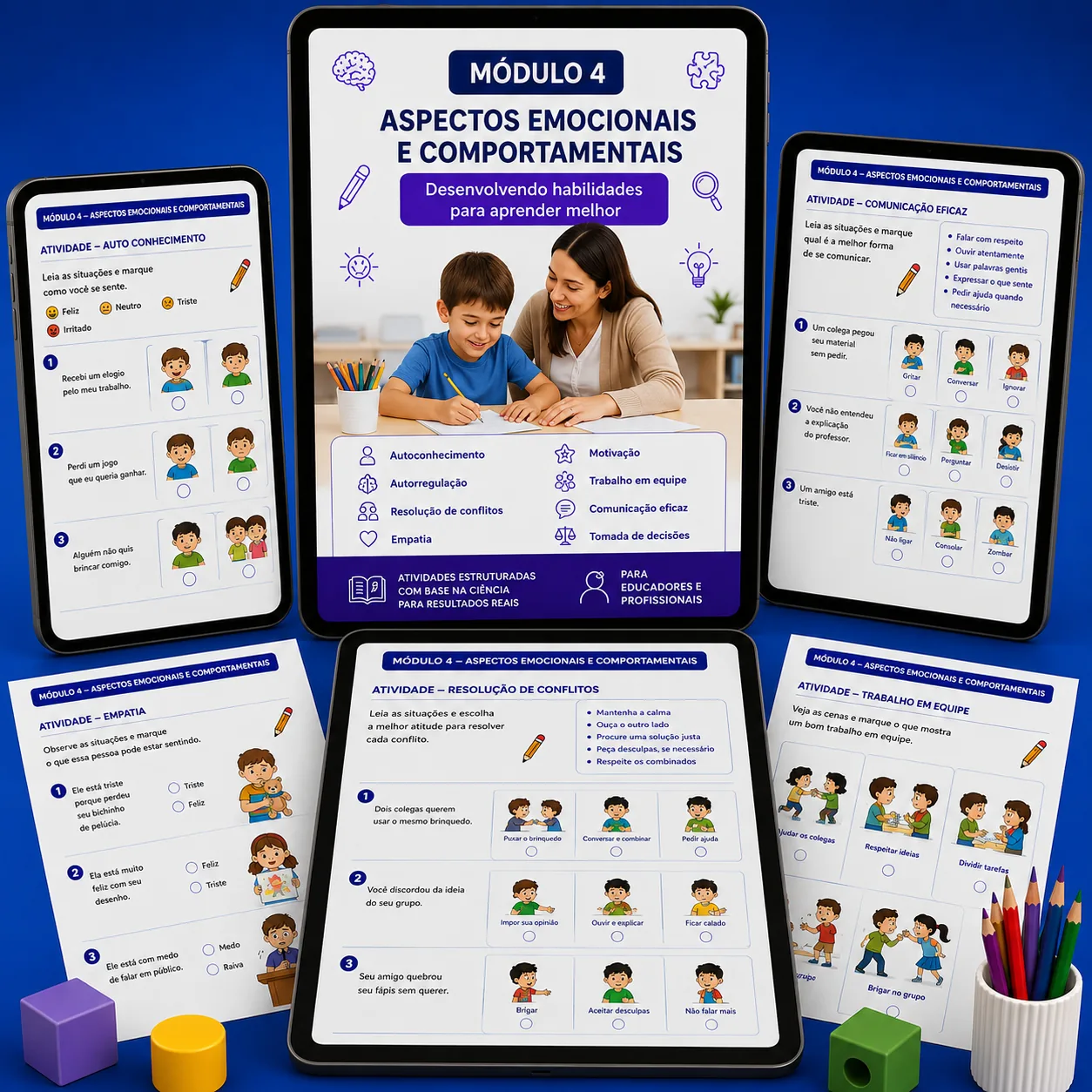 Mockup do Aspectos Emocionais e Comportamentais
